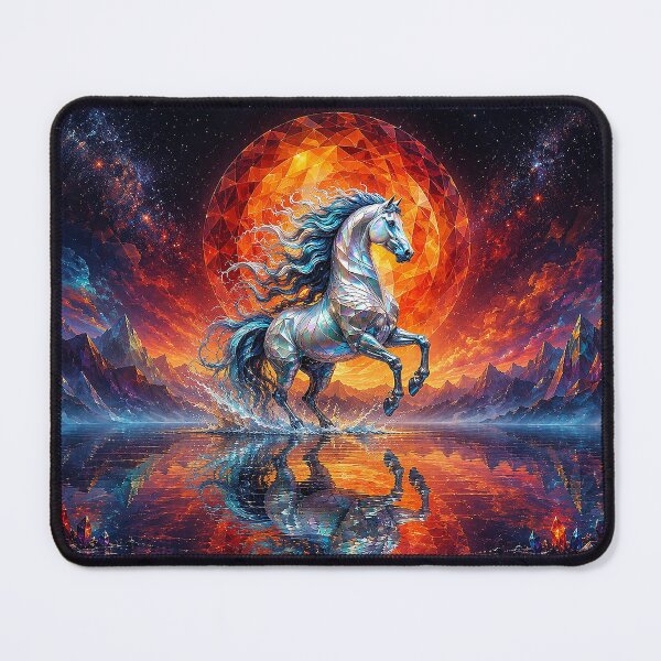 Item preview, Astral Prismmane: The Celestial Crystal Stallion designed and sold by BlissBlvdShop.