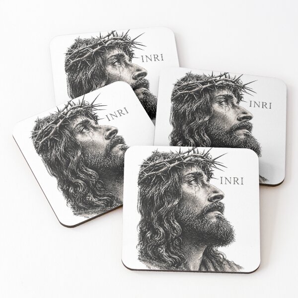 Item preview, Jesus Christ Crown Of Thorns And Tears INRI Religious Graphic designed and sold by Derekquie.