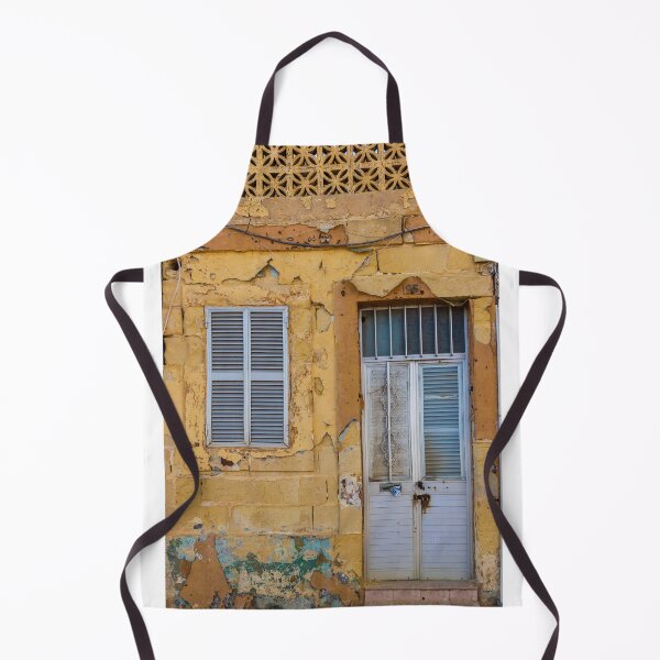 Item preview, Weathered Yellow Wall with Peeling Paint and Shuttered Windows designed and sold by Nmallia.