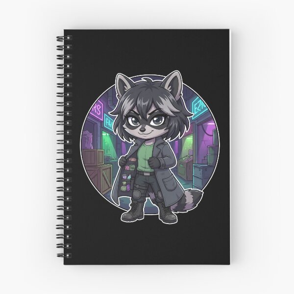 Item preview, Black Market Hustler Raccoon - Underground Alley Dealer Chibi designed and sold by CaliLuminos.