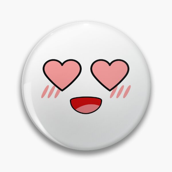 Item preview, Cute kawaii blushing smiling heart eyes face designed and sold by BlushyPrint.