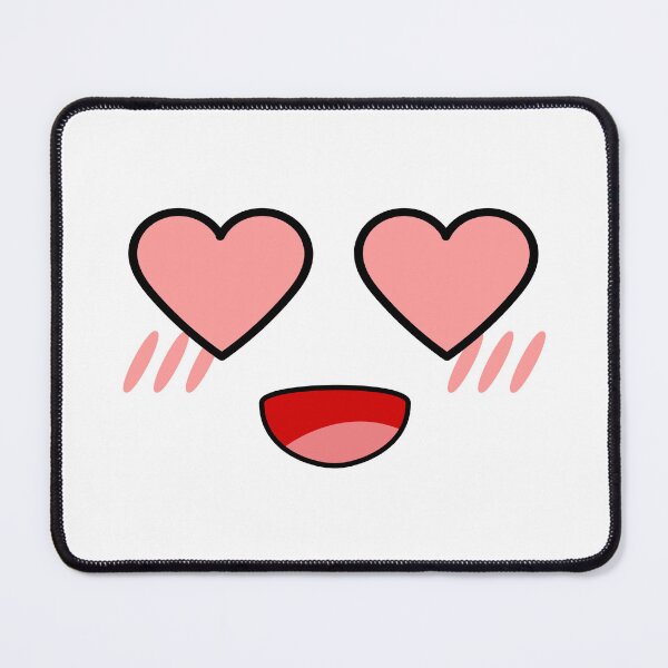 Item preview, Cute kawaii blushing smiling heart eyes face designed and sold by BlushyPrint.