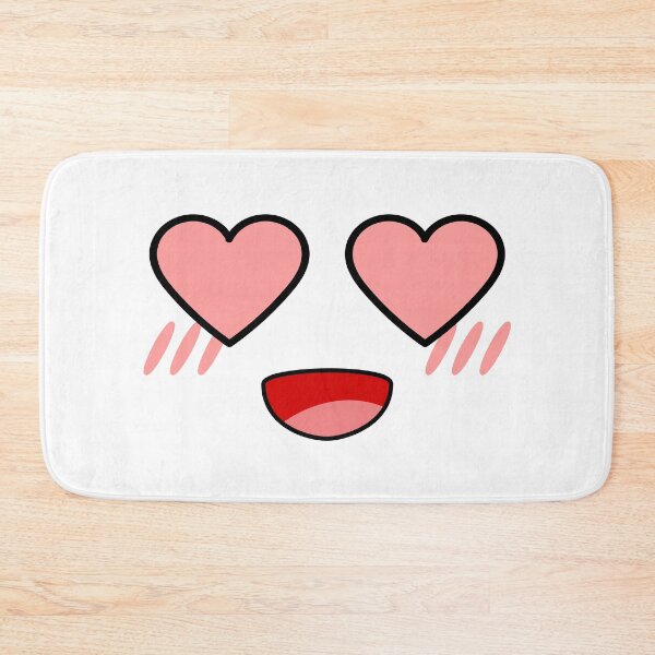 Item preview, Cute kawaii blushing smiling heart eyes face designed and sold by BlushyPrint.