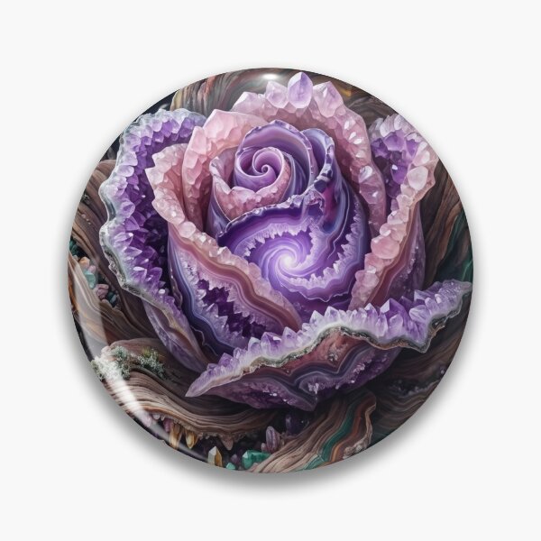 Item preview, Surreal Earth Element Mineral Rose Abstract Art designed and sold by Fairytale_Flowers.