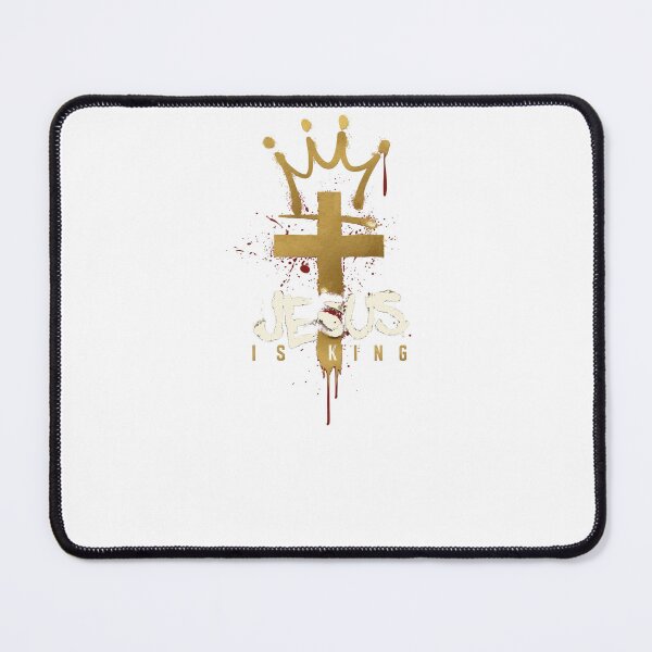Item preview, Jesus Is King Gold Cross Crown Modern Urban Christian Graphic designed and sold by Derekquie.