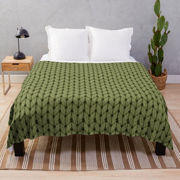 Item preview, Sage Green Knitted Texture – Cozy Yarn Stitch Pattern designed and sold by blankTeeShirt.