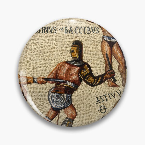 Item preview, Roman Gladiator Mosaic Ancient Warrior Art designed and sold by Retr0Tshirts.