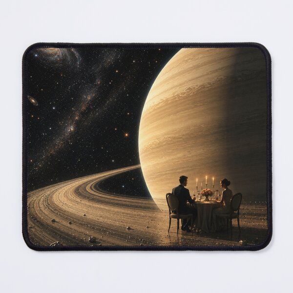 Item preview, Romantic dinner on the rings of Saturn designed and sold by Infinite Images.