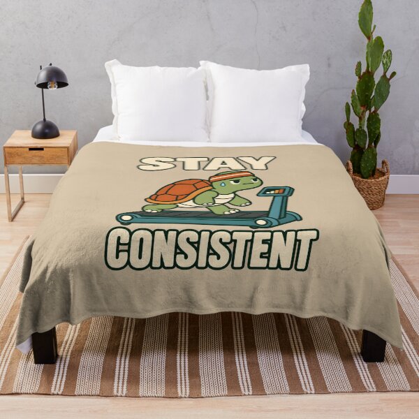 Item preview, Stay Consistent – Funny Turtle on a Treadmill designed and sold by VioVibe.