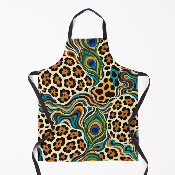 Item preview, Vibrant Rainforest Leopard Peacock Pattern designed and sold by WildlifeInc.