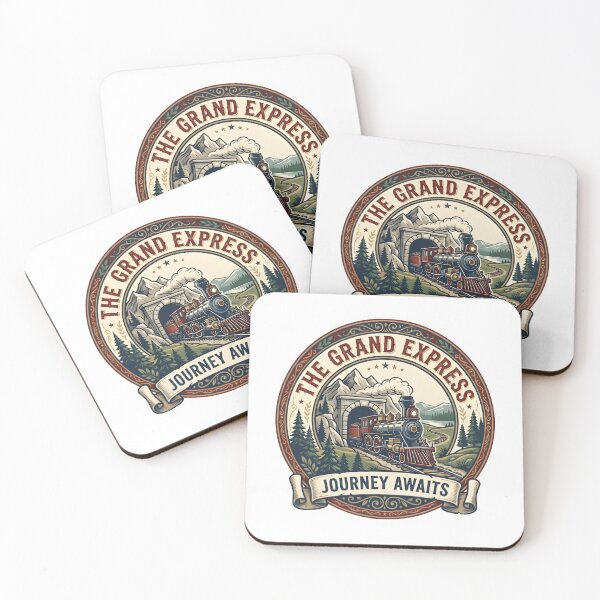 Item preview, Vintage Steam Locomotive Express Train - Journey Awaits Emblem designed and sold by eihabo.