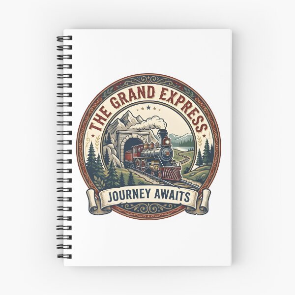 Item preview, Vintage Steam Locomotive Express Train - Journey Awaits Emblem designed and sold by eihabo.