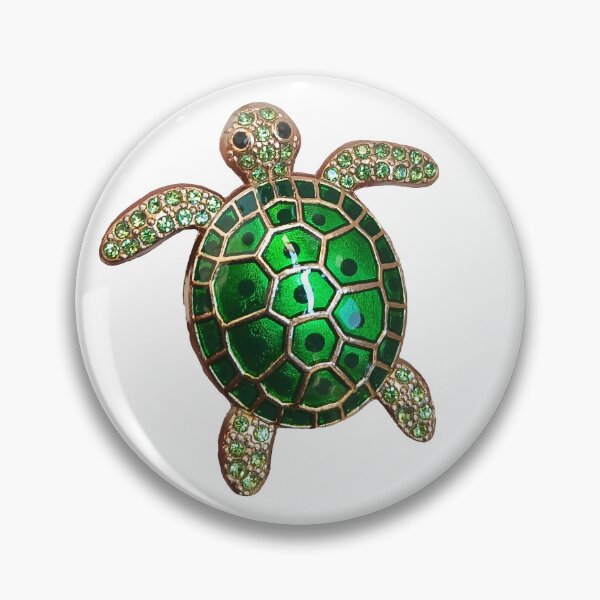 Item preview, Green turtle with gems designed and sold by Nnone.