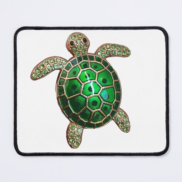 Item preview, Green turtle with gems designed and sold by Nnone.