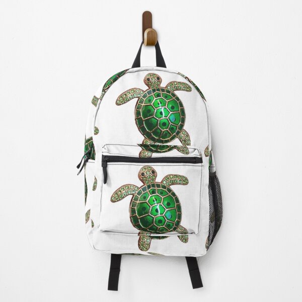 Item preview, Green turtle with gems designed and sold by Nnone.