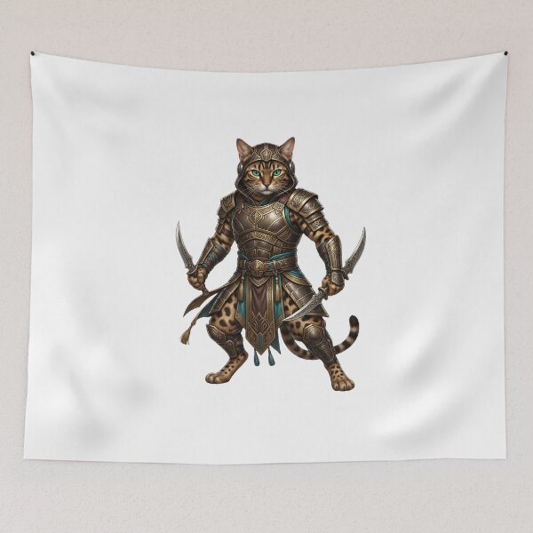 Item preview, Leopard Assassin Cat – Stealth Warrior Cat designed and sold by TOOBIC.