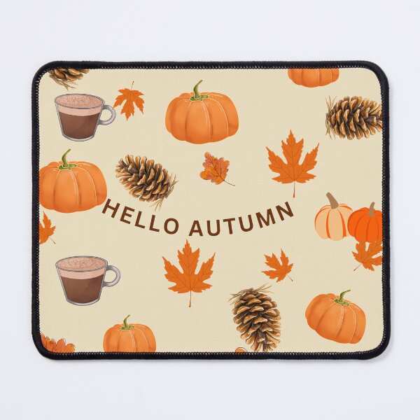 Item preview, Cozy Autumn Leaves and Pumpkin Spice Hello Autumn Pattern designed and sold by Nature Moments.