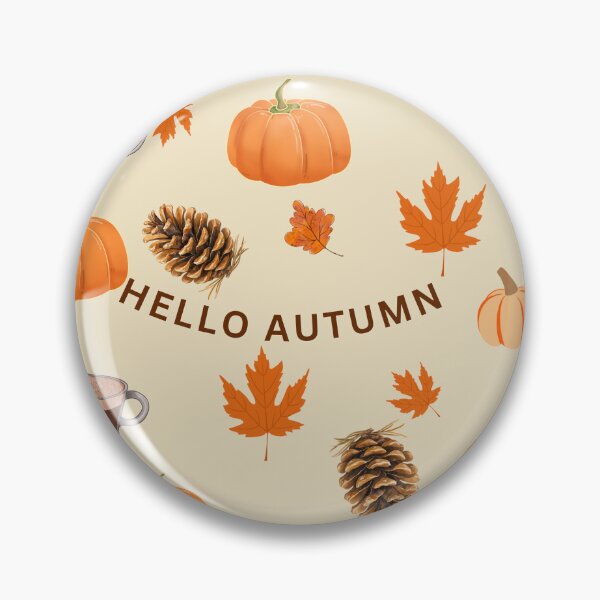 Item preview, Cozy Autumn Leaves and Pumpkin Spice Hello Autumn Pattern designed and sold by Nature Moments.
