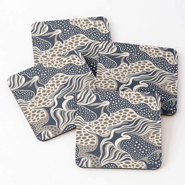 Item preview, Stingray And Leopard Ray Ocean Pattern designed and sold by WildlifeInc.