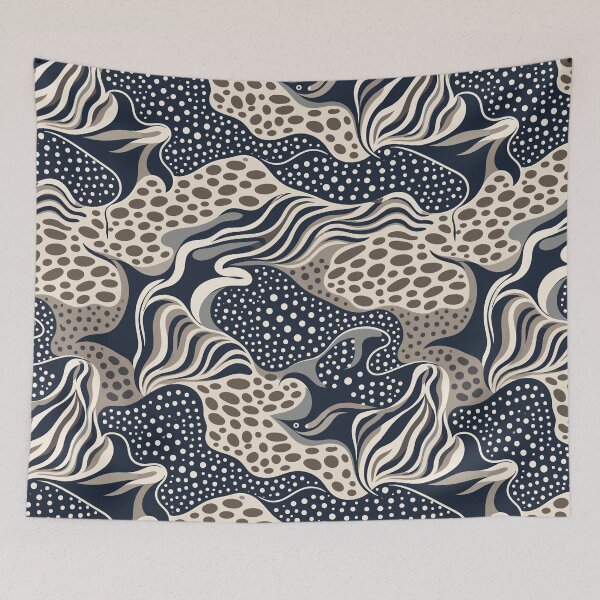 Item preview, Stingray And Leopard Ray Ocean Pattern designed and sold by WildlifeInc.