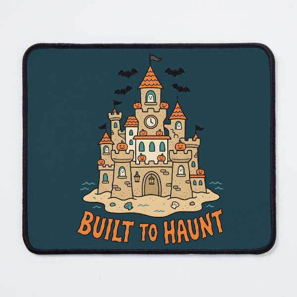 Item preview, "Built to Haunt" Haunted Sandcastle Halloween Beach Coastal Design designed and sold by Sea Gem.