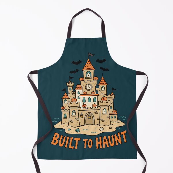 Item preview, "Built to Haunt" Haunted Sandcastle Halloween Beach Coastal Design designed and sold by Sea Gem.