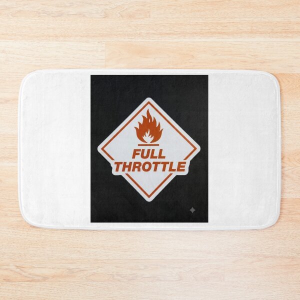 Item preview, Full Throttle Hazard Flame Graphic Tee – Retro Streetwear Sticker Style designed and sold by Meda2.