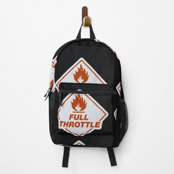 Item preview, Full Throttle Hazard Flame Graphic Tee – Retro Streetwear Sticker Style designed and sold by Meda2.