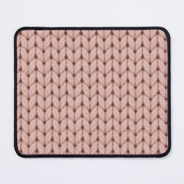 Item preview, Soft Blush Pink Knitted Texture – Cozy Yarn Pattern designed and sold by blankTeeShirt.