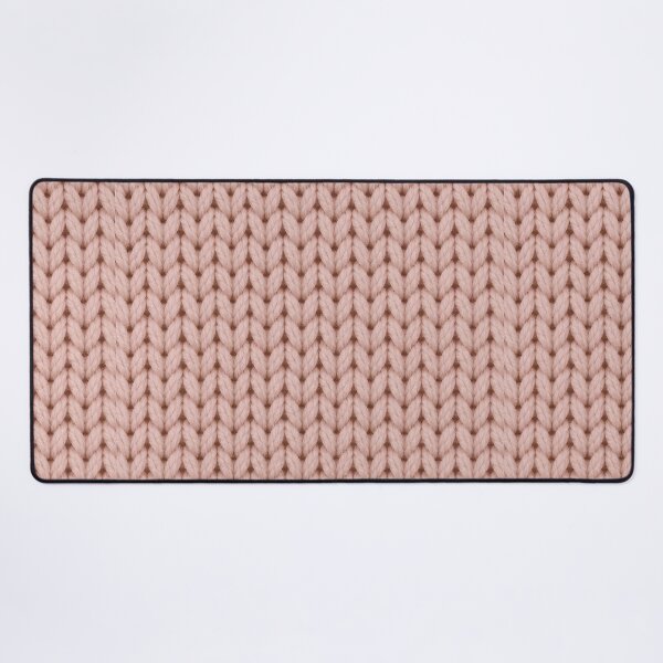 Item preview, Soft Blush Pink Knitted Texture – Cozy Yarn Pattern designed and sold by blankTeeShirt.