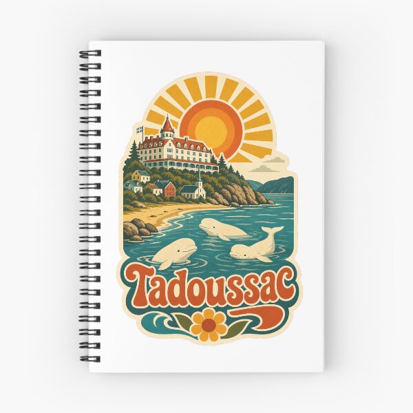 Item preview, Tadoussac Canada Travel Souvenir - Retro Illustration designed and sold by VisualArtsOasis.