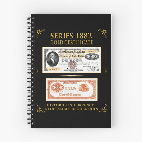 Item preview, Series 1882 Gold Certificate $5,000 – Historic U.S. Currency designed and sold by RocketSnail68.