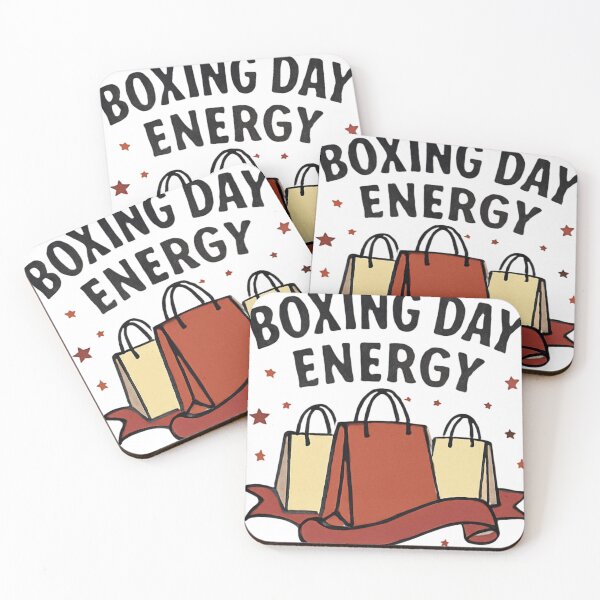 Item preview, Boxing Day Energy Shopping Bags Design - British Holiday Sale Graphic designed and sold by trendplusco.