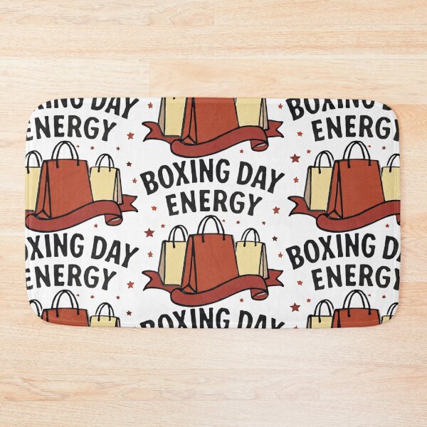 Item preview, Boxing Day Energy Shopping Bags Design - British Holiday Sale Graphic designed and sold by trendplusco.