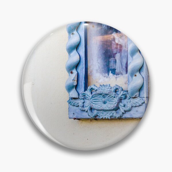 Item preview, Blue Ornate Decorative Wall Niche With Religious Artwork designed and sold by Nmallia.