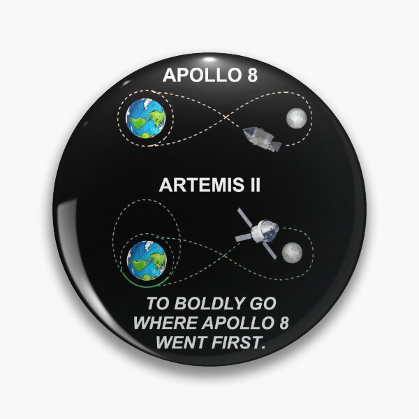 Item preview, Apollo 8 vs Artemis II Moon Mission Humor designed and sold by RocketSnail68.