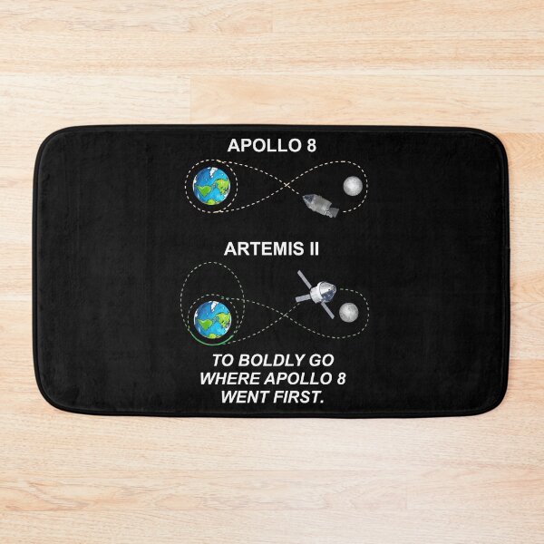 Item preview, Apollo 8 vs Artemis II Moon Mission Humor designed and sold by RocketSnail68.