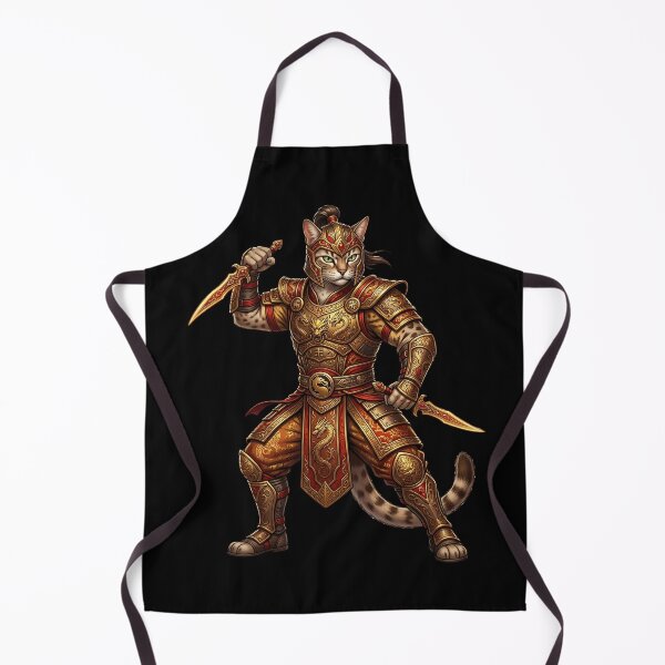 Item preview, Chinese Dragon Warrior Cat – Eastern Fantasy Fighter designed and sold by TOOBIC.