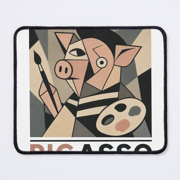 Item preview, Pigasso – Funny Cubist Pig Art Pun designed and sold by NicramR.