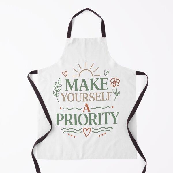 Item preview, Make Yourself a Priority Botanical Quote Design designed and sold by digital.stickerperso.com.