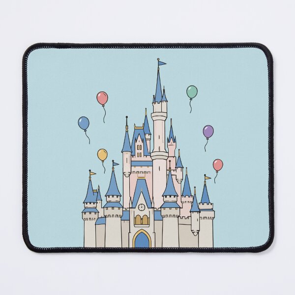 Item preview, WDW Pastel Magical Kingdom Storybook Castle with Balloons designed and sold by pixiedustpaint.
