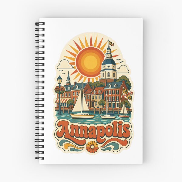 Item preview, Annapolis USA Travel Souvenir - Retro Illustration designed and sold by VisualArtsOasis.
