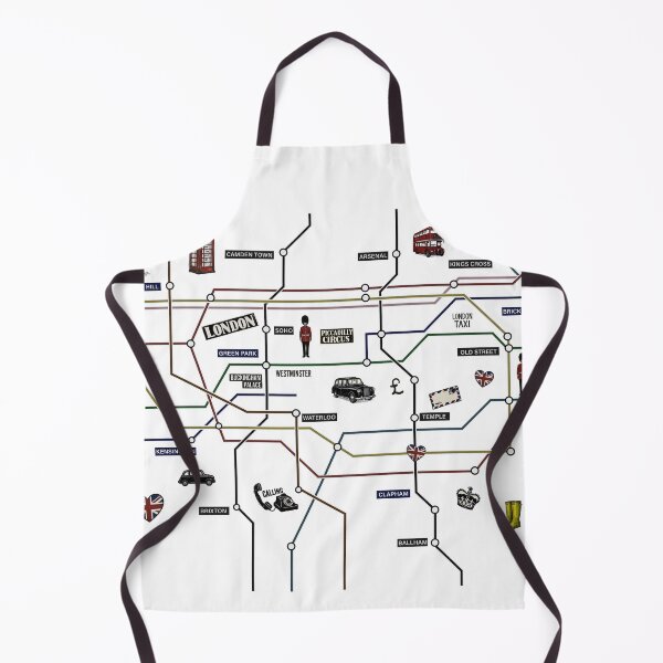 Item preview, London iconic British city tourist sightseeing map designed and sold by oliver polanski.