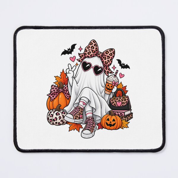 Item preview, Cute Leopard Ghost Halloween – Spooky Girl Pumpkin Coffee designed and sold by afr-saad.