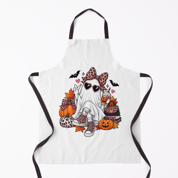 Item preview, Cute Leopard Ghost Halloween – Spooky Girl Pumpkin Coffee designed and sold by afr-saad.