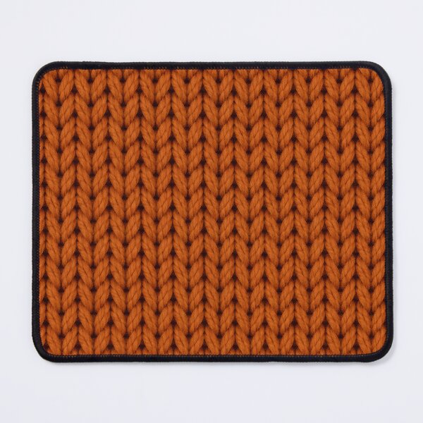 Item preview, Burnt Orange Knitted Texture – Cozy Autumn Yarn Pattern designed and sold by blankTeeShirt.