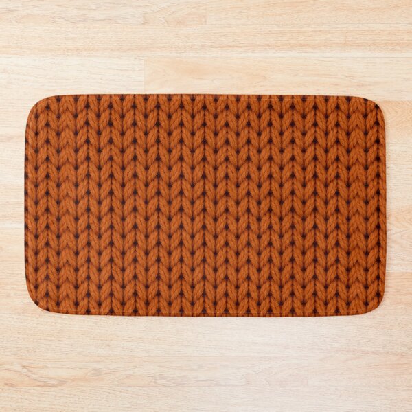 Item preview, Burnt Orange Knitted Texture – Cozy Autumn Yarn Pattern designed and sold by blankTeeShirt.