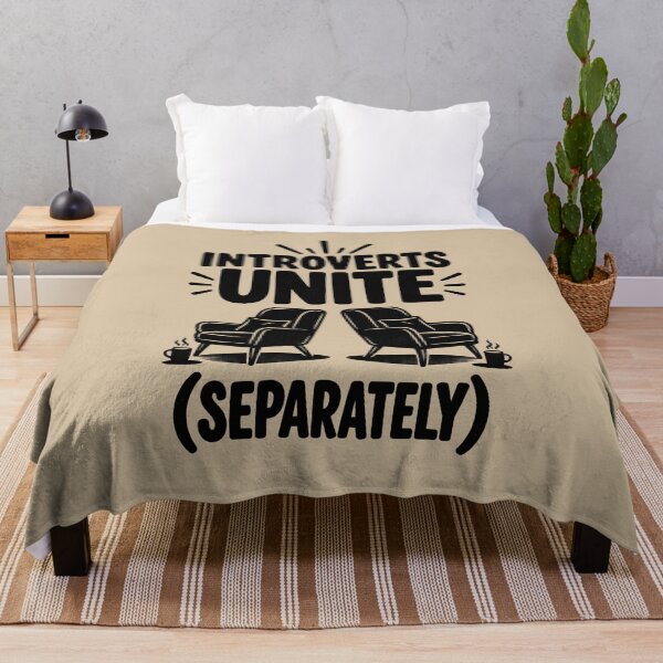 Item preview, Introverts Unite Separately – Funny Introvert Humor designed and sold by VioVibe.