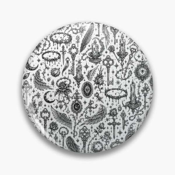 Item preview, Midnight Angel Relics — Dark Angel Doodle Pattern designed and sold by i-corp.
