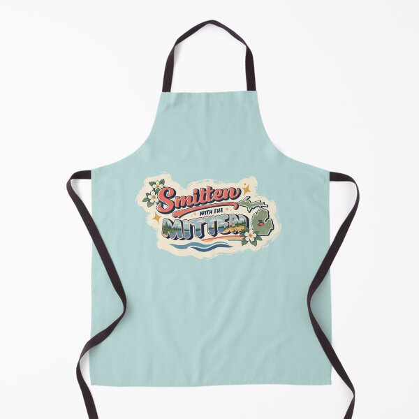 Item preview, Smitten with the Mitten - Michigan Great Lakes Vintage Graphic designed and sold by appleblosomalex.